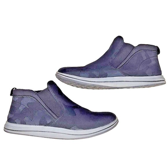 Clarks Cloudsteppers Black Camo Casual Booties Breeze Clover Side Zip Size 8 EUC - Picture 7 of 8